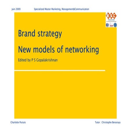 Brand Alliances New Model of Networking