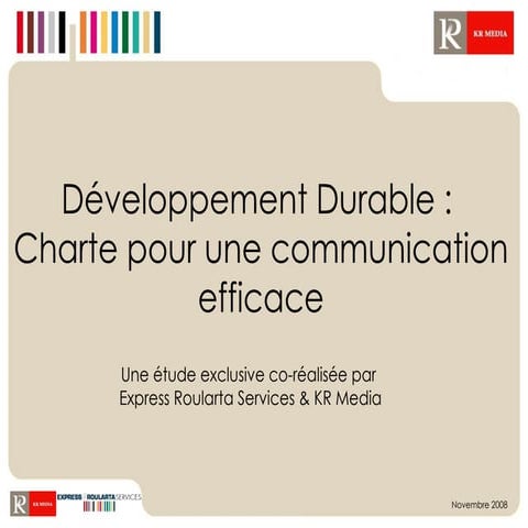 Charte Communication Efficace Développement Durable | PPT