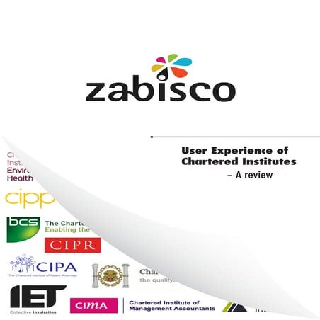 UX of Chartered Institutes