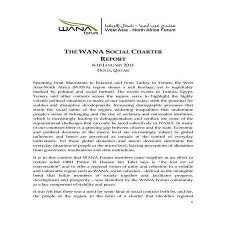 WANA Social Charter report, Jan2011