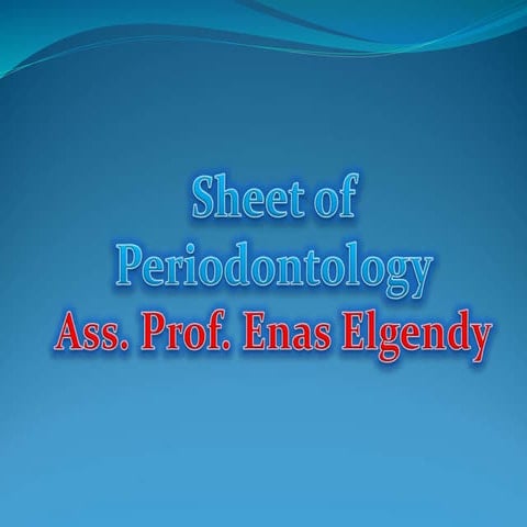 Basic periodontal examination | PPTX