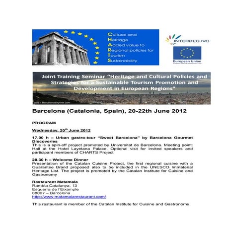 Heritage and Cultural Policies and Strategies for a Sustainable Tourism Promo...