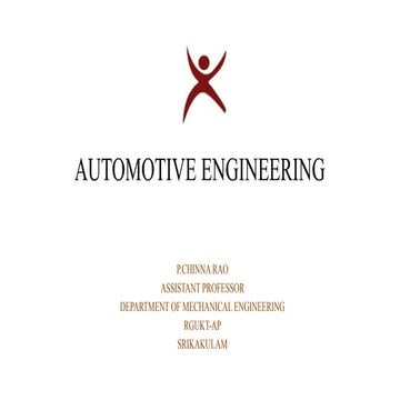 CHASIS AND COMPONENTS IN AUTOMOBILE ENGINEERING