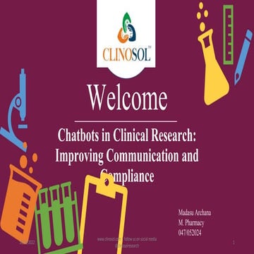 Chatbots in Clinical Research: Improving Communication and Compliance