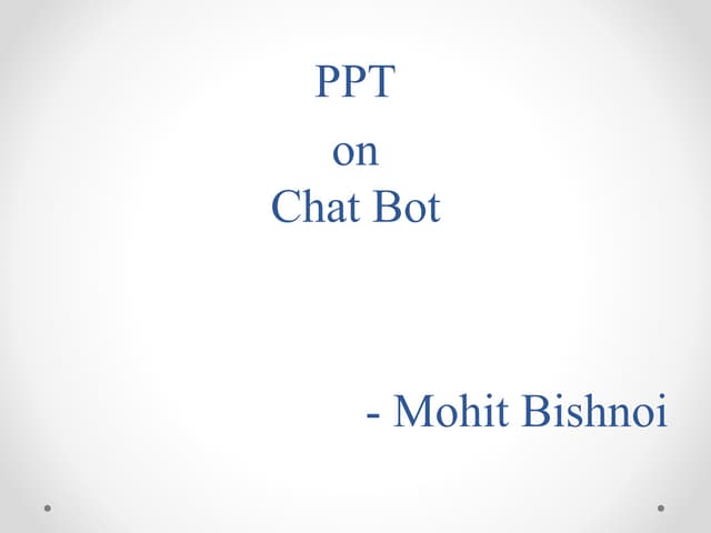 Chat bot