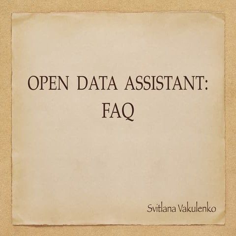 Open Data AT Chatbot FAQ