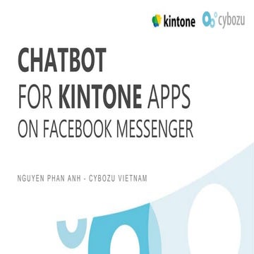 Chatbot for kintone Apps on Facebook Messenger
