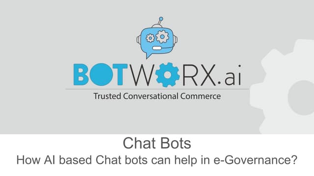 How AI based Chat bot help in e-governance?