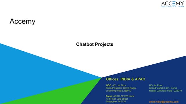 Accemy Chatbots expertise