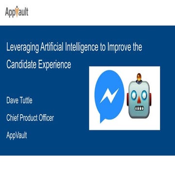 Artificial Intelligence Improving the Candidate Experience 