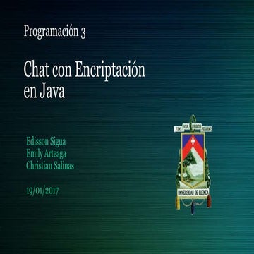 Chat con encriptación  en java