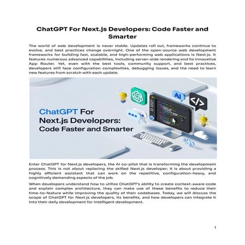 ChatGPT for Next.js Developers Code Faster and Smarter.pdf