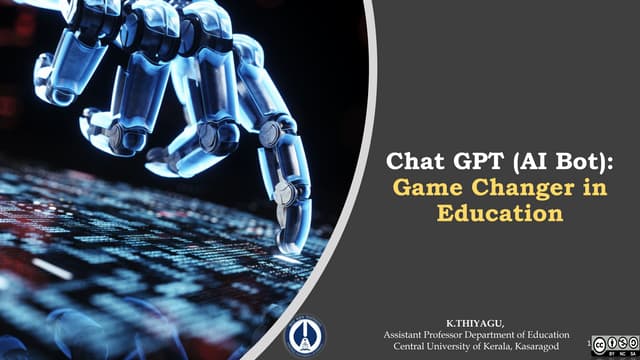 Chat GPT - A Game Changer in Education