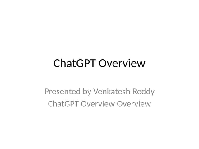 ChatGPT_Presentation M VENKATESH REDDY.pptx