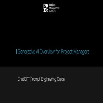 Prompt Engineering techniques for project managers