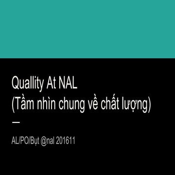 Chất lượng ở NAL