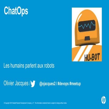 ChatOps meetup: les humains parlent aux robots