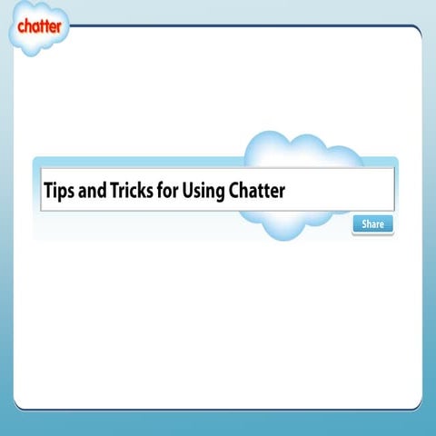 Chatter best practices   tips and tricks