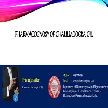 Chaulmoogra oil