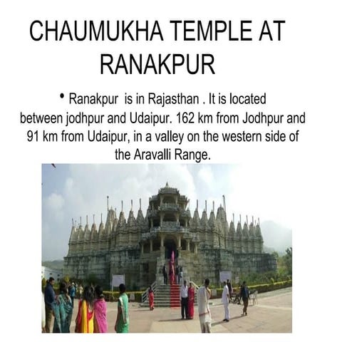 Chaumukha temple at ranakpur