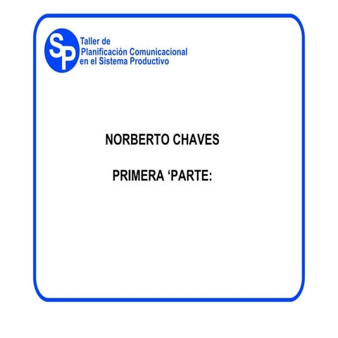 Clase imagen corporativa de Norberto Chaves parte 1