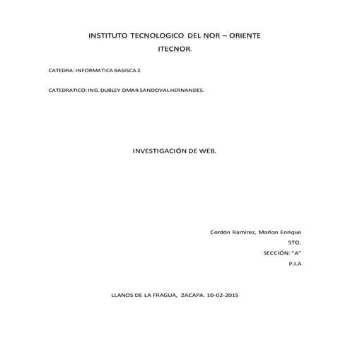 MARLON CORDON LA WEB