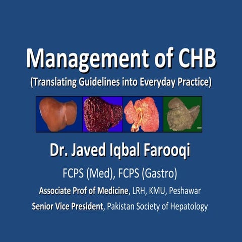Management Of Chronic Hepatitis B | PPT