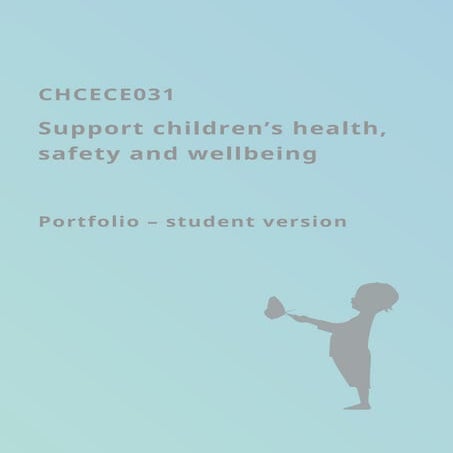 Portfolio of the student in early childhood | DOCX
