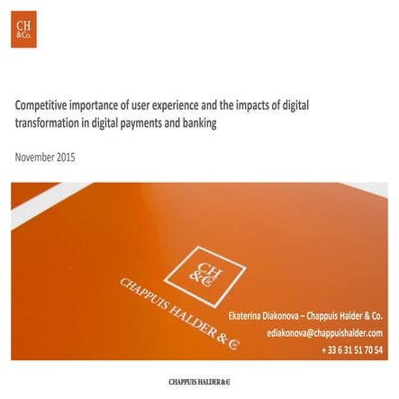 CH&Co - Customer experience in payments - 2015