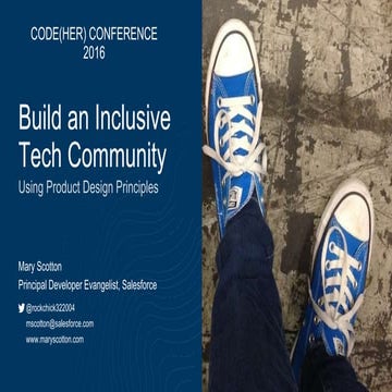 Build an Inclusive Tech Community Using Product Design Principles