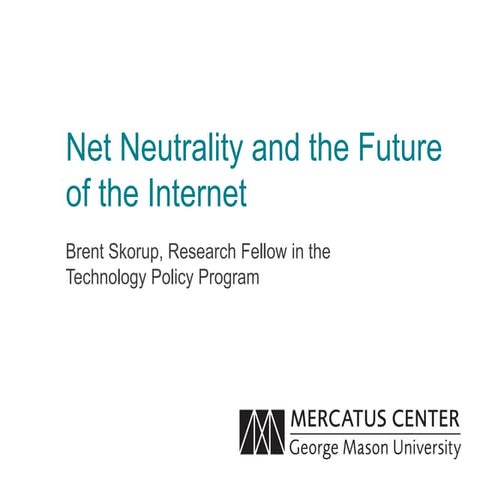 Net Neutrality and the Future of the Internet