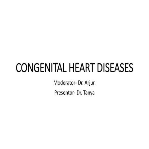 Congenital Heart Disease for Anaesthesia