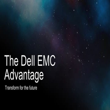 Dell EMC Future Ready Advantage