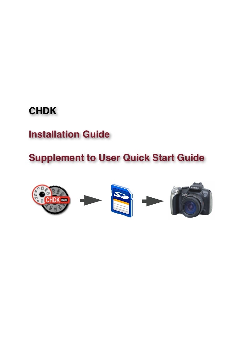 CHDK installation guide