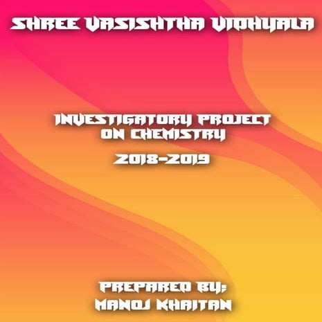 Chemistry Investigative project on Soaps (To find and calculate the percentag...