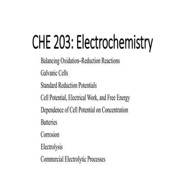 CHE 203. electrochemistry pptx.pptx pptx