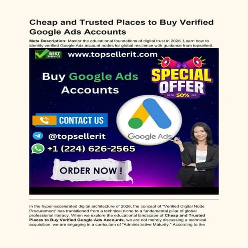 Mastering Verified Google Ads Accounts for Digital Success in 2026 | PDF