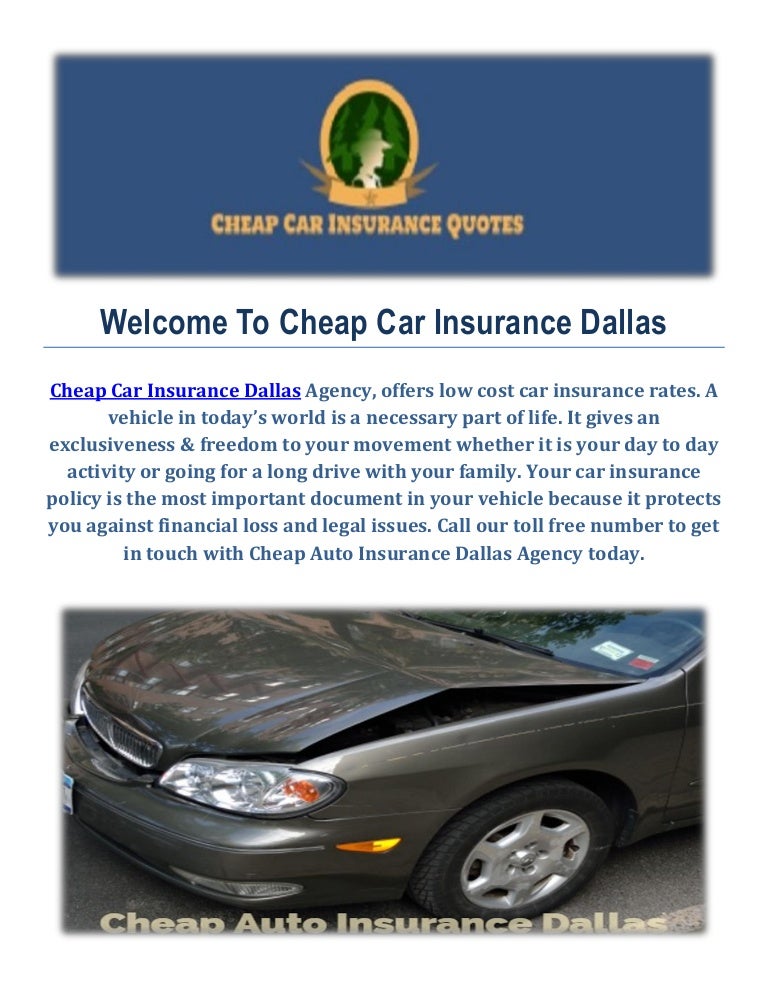 Cheap Auto Insurance in Dallas, TX