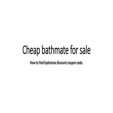 Cheap bathmate for sale
