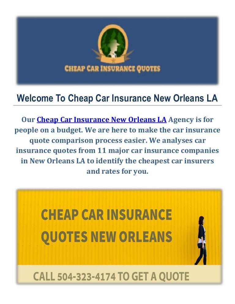 Car Insurance Quotes New Orleans Cheap Car Insurance in New Orleans
