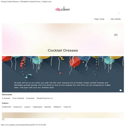 Cheap cocktail dresses   affordable cocktail gowns   gudeer.com