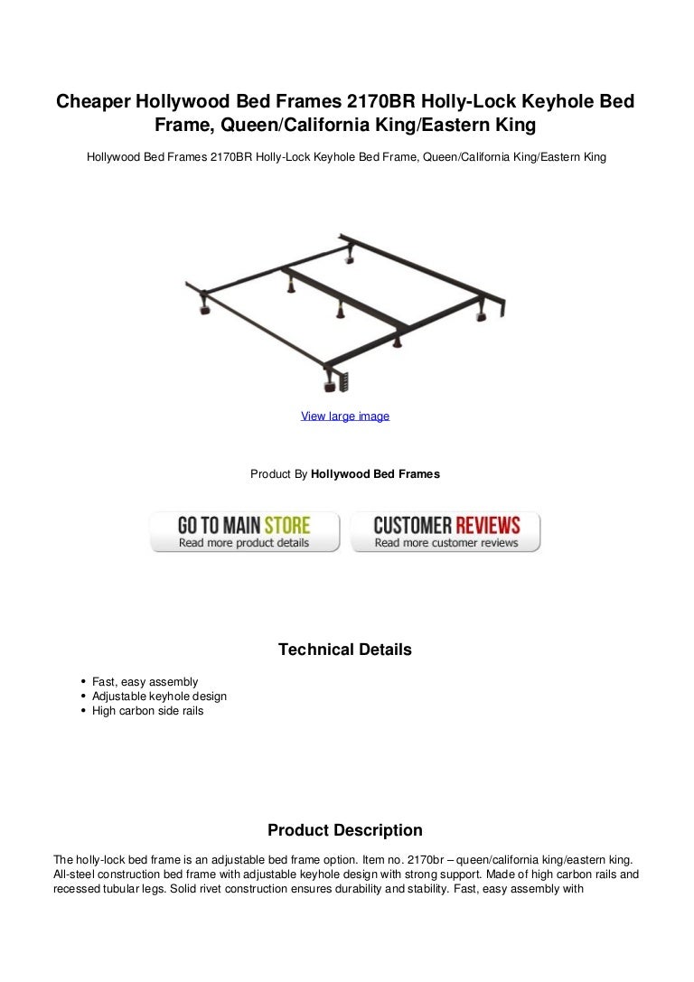 Cheaper Hollywood Bed Frames 2170 Br Holly Lock Keyhole Bed Frame Que