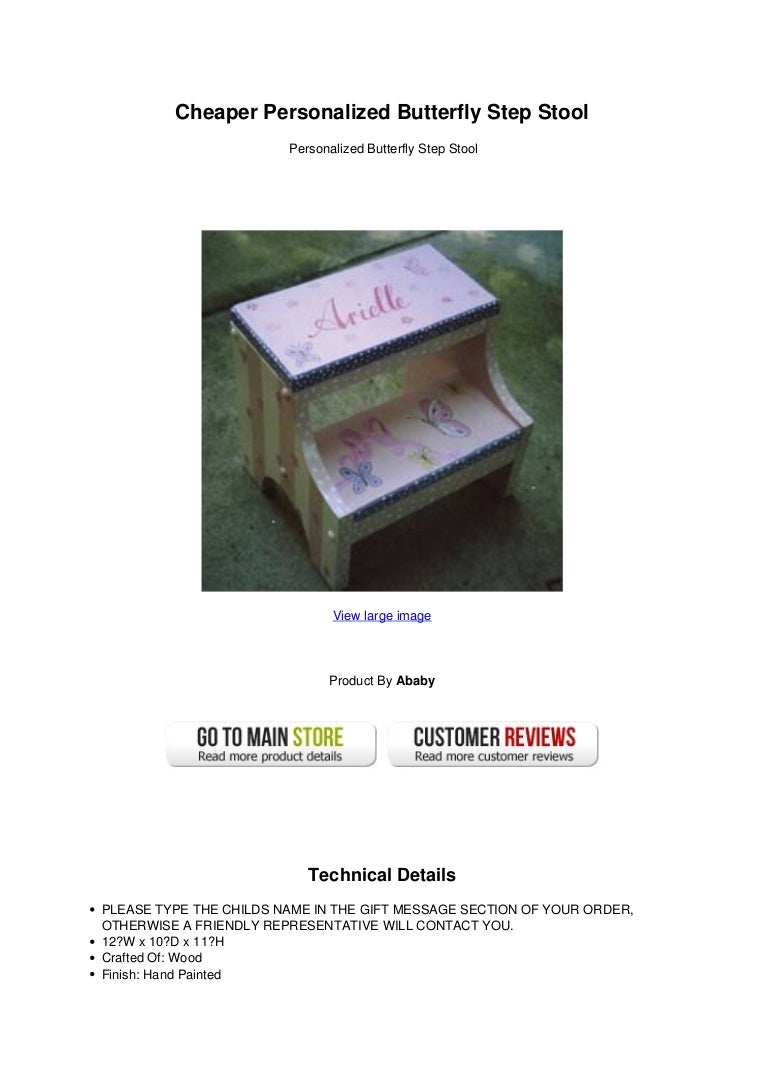 hand painted personalized step stools