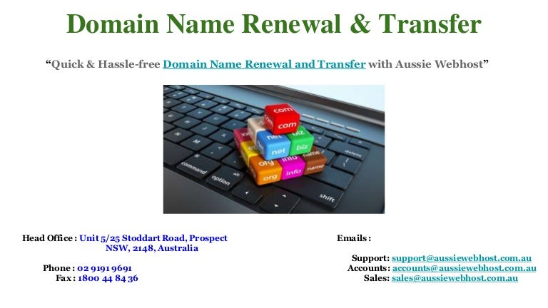 Cheapest Domain Name Renewal Amp Transfer In Australia Images, Photos, Reviews