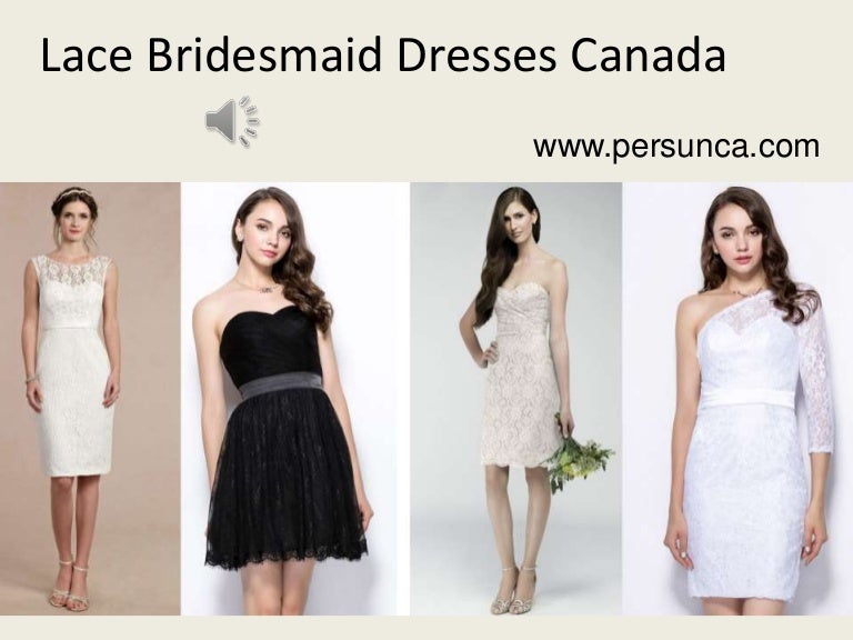 lace bridesmaid dresses canada