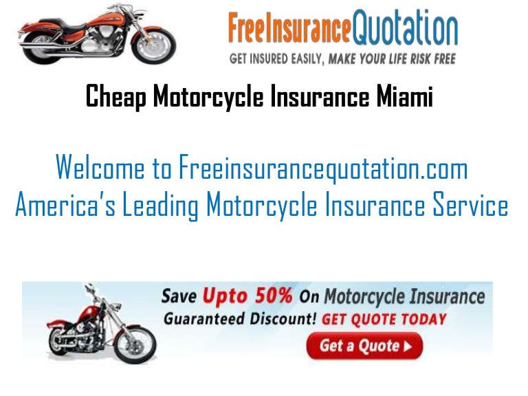 Cheap Motorcycle Insurance Miami