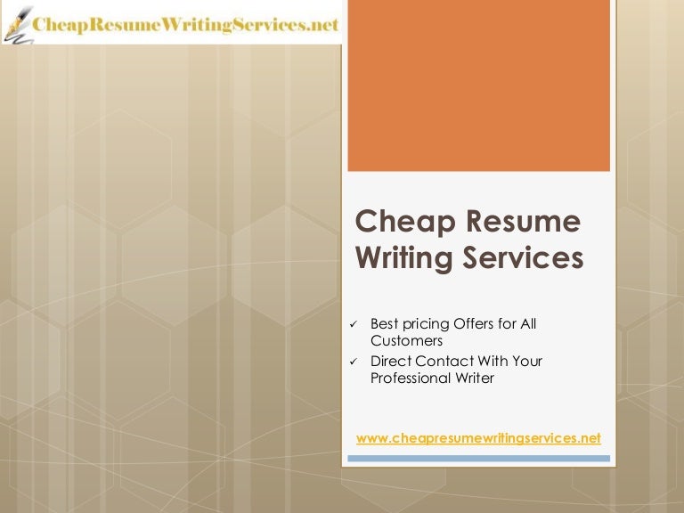 Cheapest resume writing services