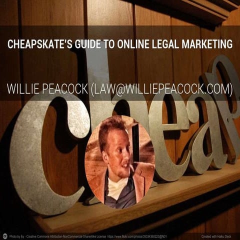 Cheapskate's guide to online legal marketing