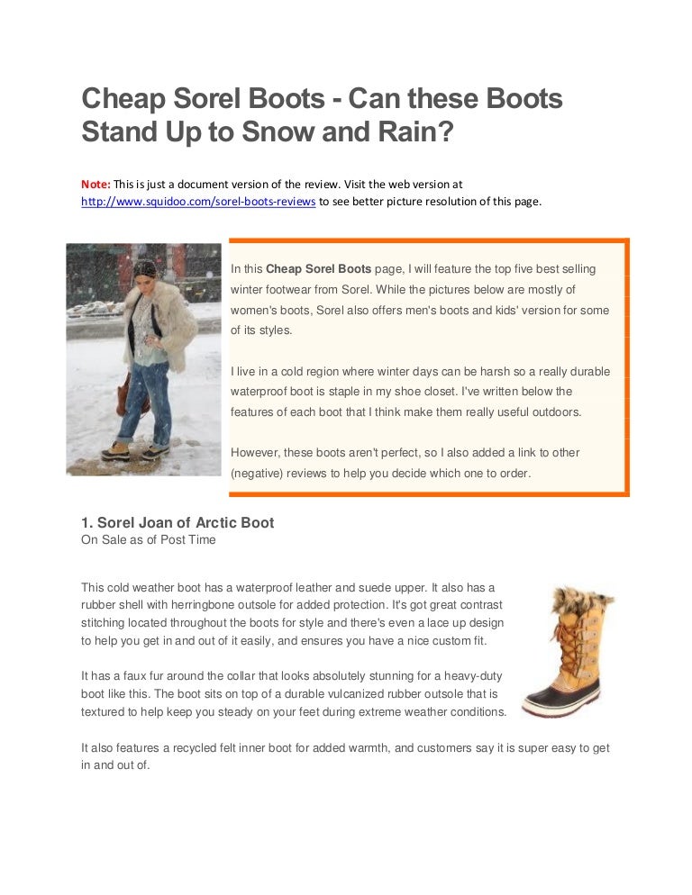 cheap sorel