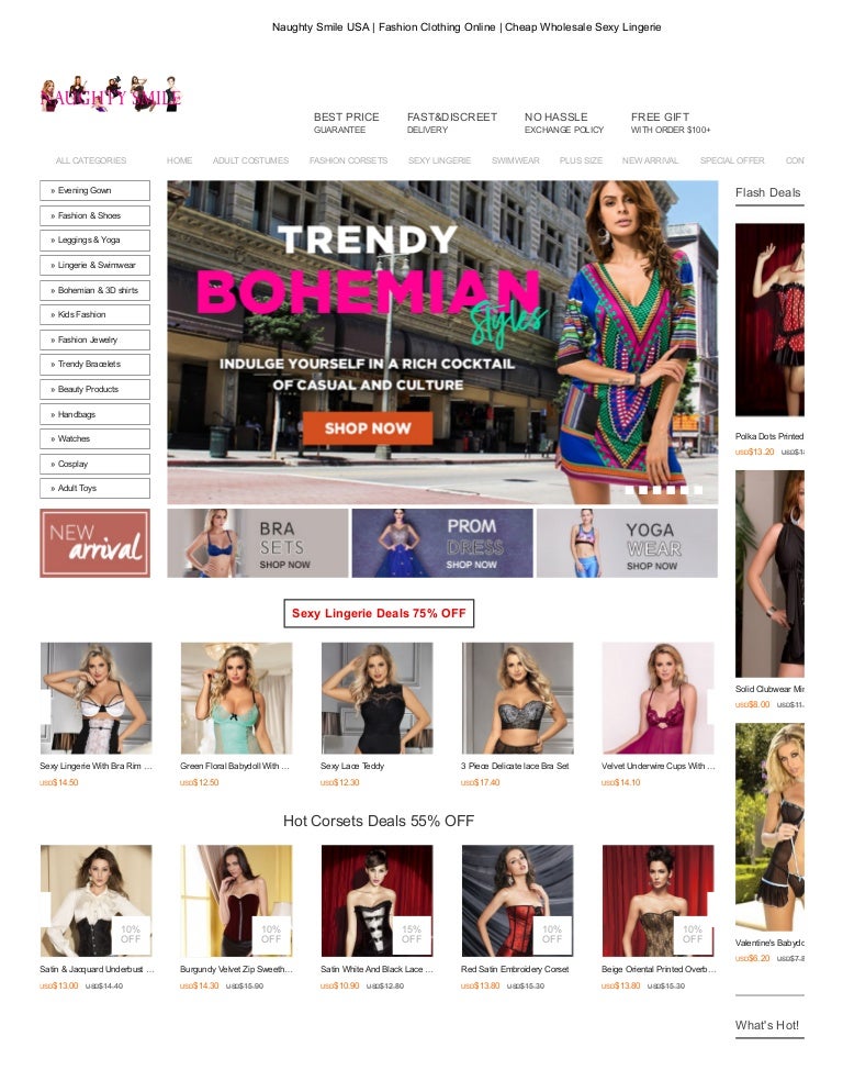 sexy clothing website